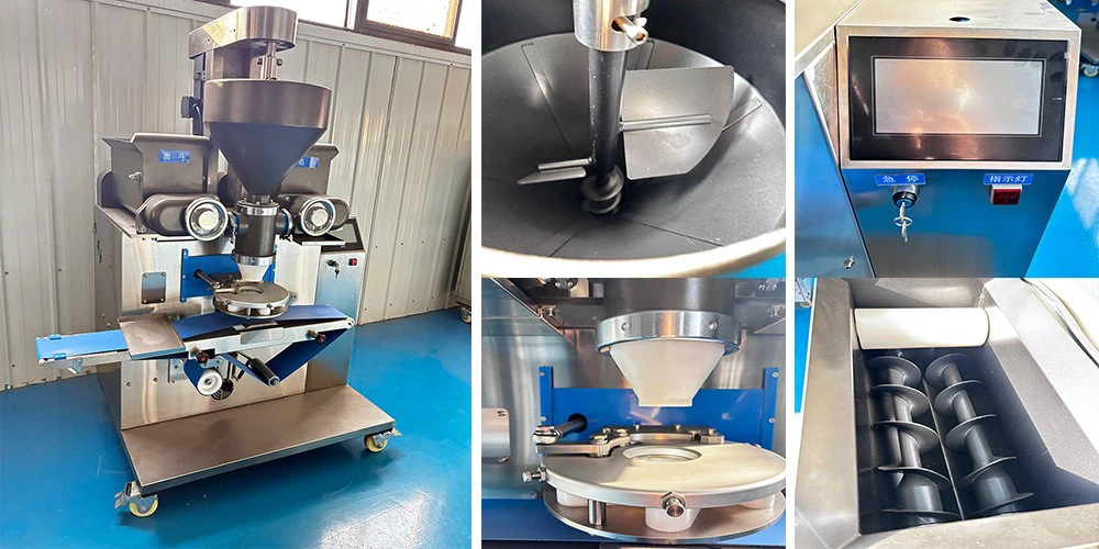 Three-bucket stuffing machine Three-bucket stuffing machine